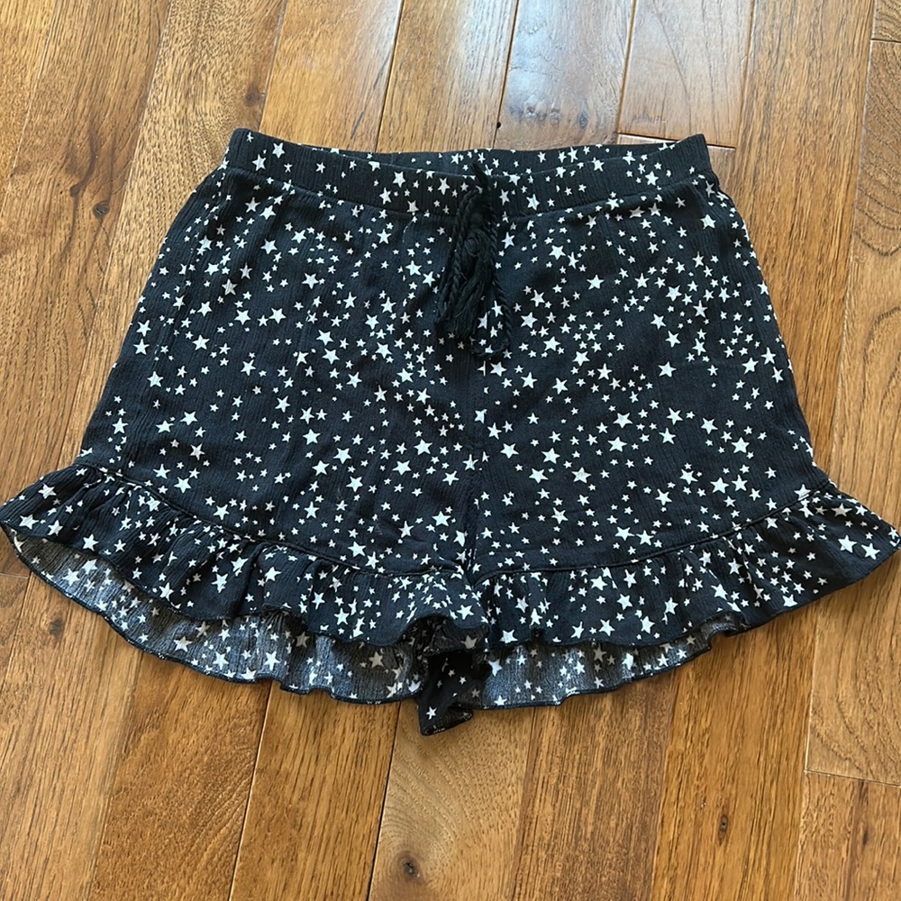 Black Flowy Shorts